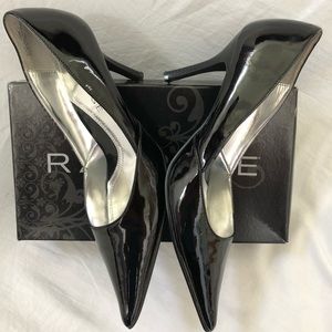 Rampage Shoes - Rampage Black Patent Pointed Toe Pumps Rampage Shoes - Rampage Black Patent Pointed Toe Pumps